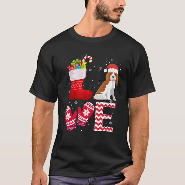 Christmas Lover Gifts Cavalier King Charles Spanie T-Shirt (Front)
