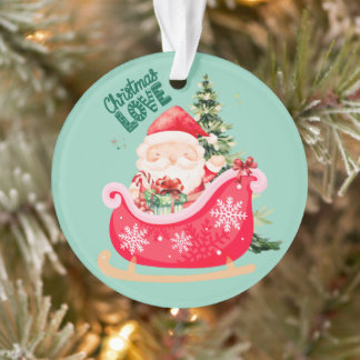 Christmas Lover | Santa Sleigh Holiday Magic Ornament