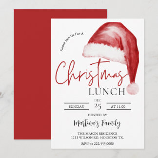 Christmas Lunch Invitations