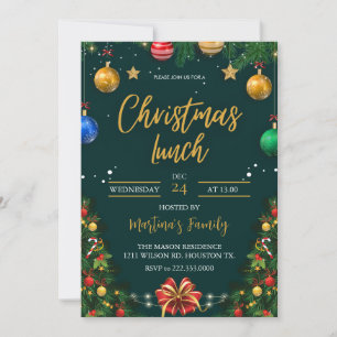 Christmas Lunch Invitations Christmas Brunch
