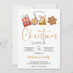 Christmas Lunch Invitations Christmas Brunch