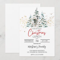 Christmas Lunch Invitations Christmas Brunch