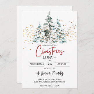 Christmas Lunch Invitations Christmas Brunch
