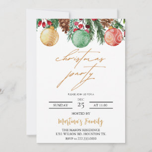 Christmas Lunch Invitations Christmas Brunch