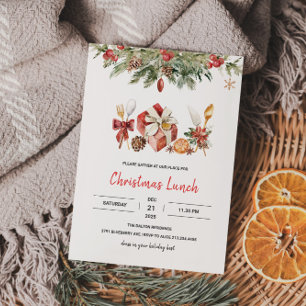 Christmas Lunch Party  Invitation
