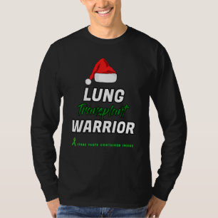 Christmas Lung Transplant Warrior Patient Survivor T-Shirt