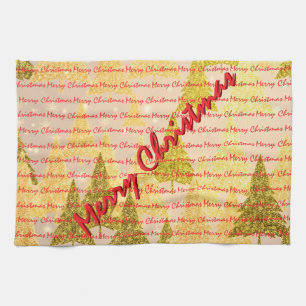 Christmas Luxury Christmas Trees Festive Tea Towel