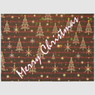 Christmas Luxury Christmas Trees Festive Tissue Paper