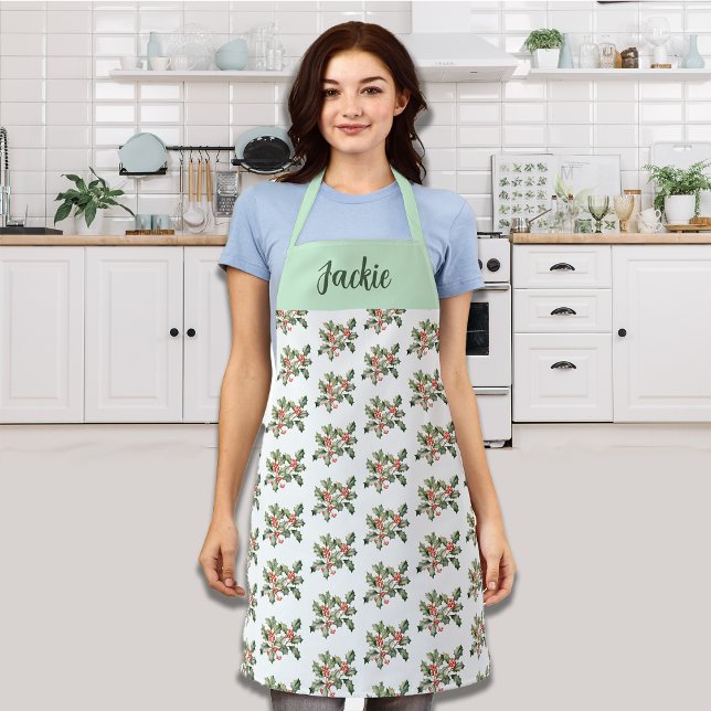 Christmas Macaron Colours Mistletoe Apron (Creator Uploaded)
