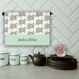 Christmas Macaron Colours Mistletoe Tea Towel
