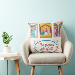 Christmas Machine Embroidery Design – Angel,  Cushion