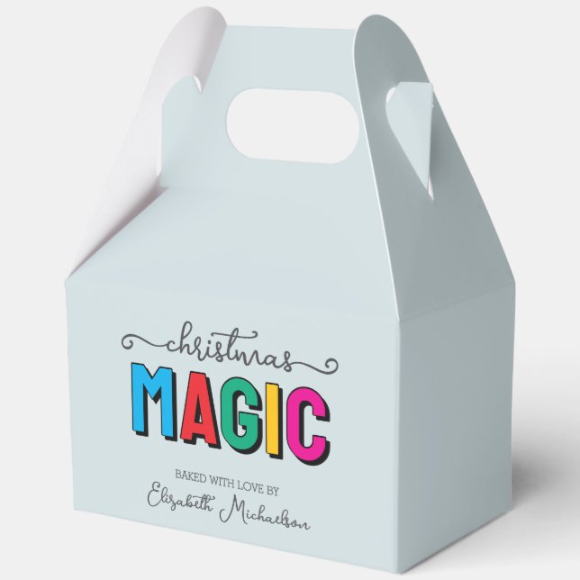 Christmas Magic Baking Favour Box (Front)