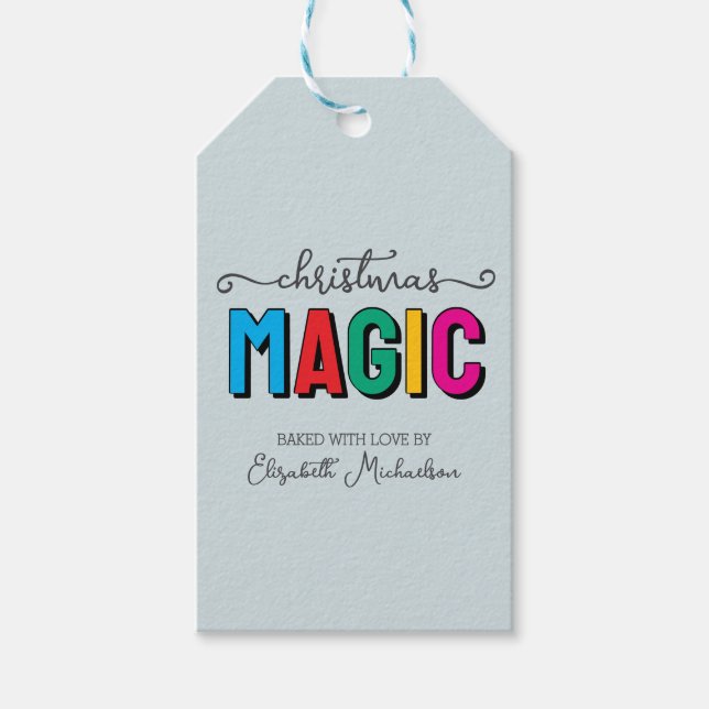 Christmas Magic Baking Gift Tags (Front)