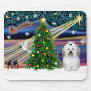 Christmas Magic Coton De Tulear Mouse Mat