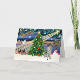 Christmas Magic German Short Haired Pointer Holiday Card