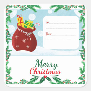Christmas Magic Gift Label – With Love from Santa