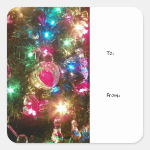 Christmas Magic Gift Tags/Stickers Square Sticker