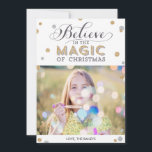 Christmas Magic Holiday Photo Cards - White<br><div class="desc">Celebrate the season with this modern and stylish holiday card from Berry Berry Sweet. Visit WWW.BERRYBERRYSWEET.COM for more of our stylish holiday collections.</div>