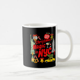 Christmas Magic In Nyc Festive Holiday New York Coffee Mug