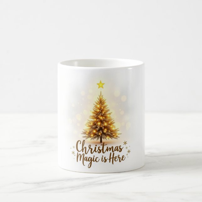 Christmas Magic Is Here Mug – Glowing Holiday  (Center)