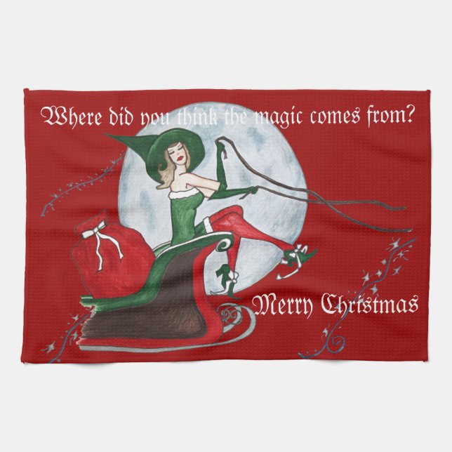 Christmas magic kitchen towel (Horizontal)