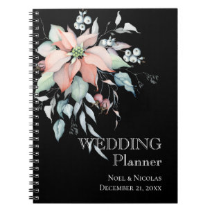 Christmas Magic/Poinsettia Wedding Planner Notebook