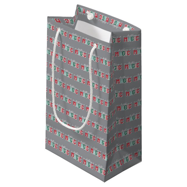 Christmas Magic Small Gift Bag (Front Angled)