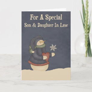 Christmas Magic Snowflake Son & Daughter In Law Holiday Card
