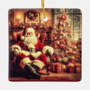 Christmas Magic Vintage Santa Claus Ornament