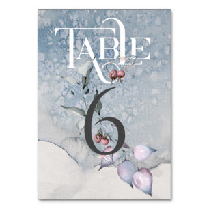 Christmas Magic/Wedding Reception Table #6 Number