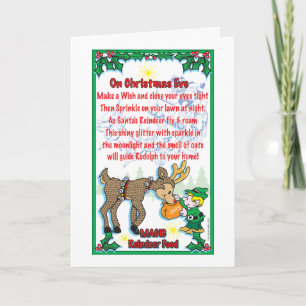 Christmas Magical Reindeer Food Holiday Card