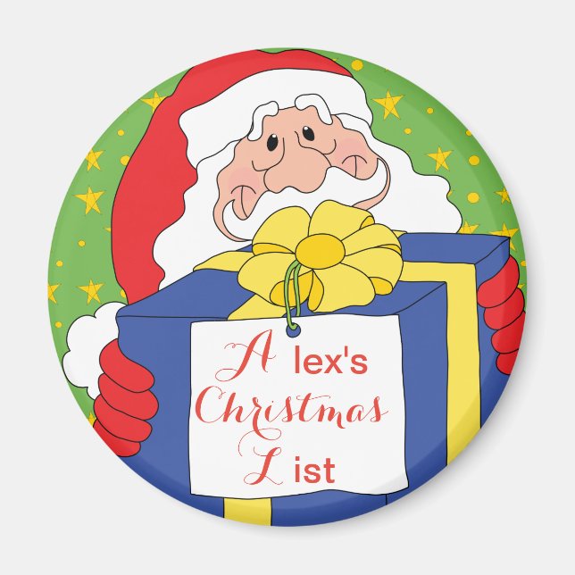 Christmas Magnet Santa's Gift (Front)
