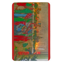 Christmas Magnet- Stockings hung by the Chimney