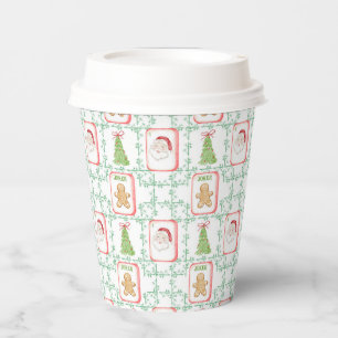 Christmas Mahjong Tiles Paper Cups