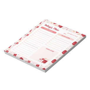 Christmas Mail Daily To Do List Planner Notepad