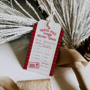 Christmas Mail From Santa North Pole Delivery Gift Tags