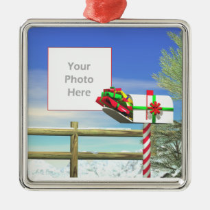Christmas Mail (photo frame) Metal Tree Decoration