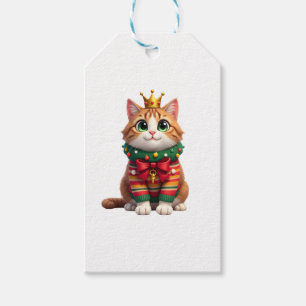 Christmas Maine Coon American Longhair (4) Gift Tags