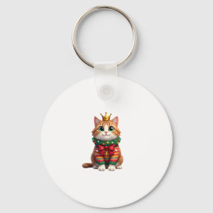 Christmas Maine Coon American Longhair (4) Key Ring