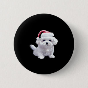 Christmas Maltese - Perfect For Animal Lovers Clas 6 Cm Round Badge