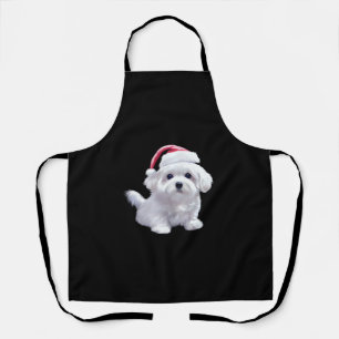 Christmas Maltese - Perfect For Animal Lovers Clas Apron