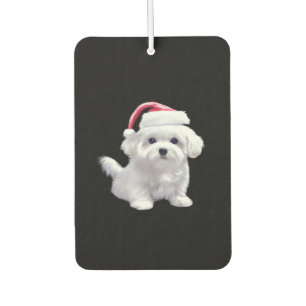 Christmas Maltese - Perfect For Animal Lovers Clas Car Air Freshener
