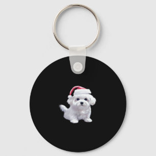 Christmas Maltese - Perfect For Animal Lovers Clas Key Ring