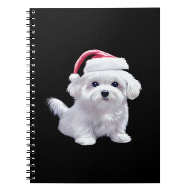 Christmas Maltese - Perfect For Animal Lovers Clas Notebook (Front)