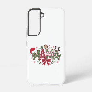 Christmas Mama Coquette Bow Mama Claus Tree Cake  Samsung Galaxy Case
