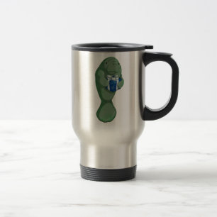 Christmas Manatee Travel Mug