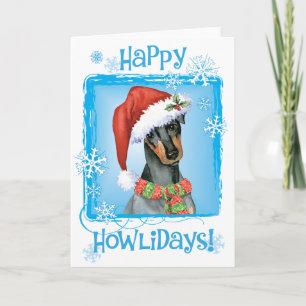 Christmas Manchester Terrier Holiday Card