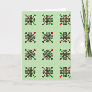 Christmas Mandala Pattern Card