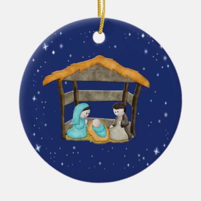 Christmas Manger ornament (Front)