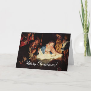 Christmas Manger Scene Card